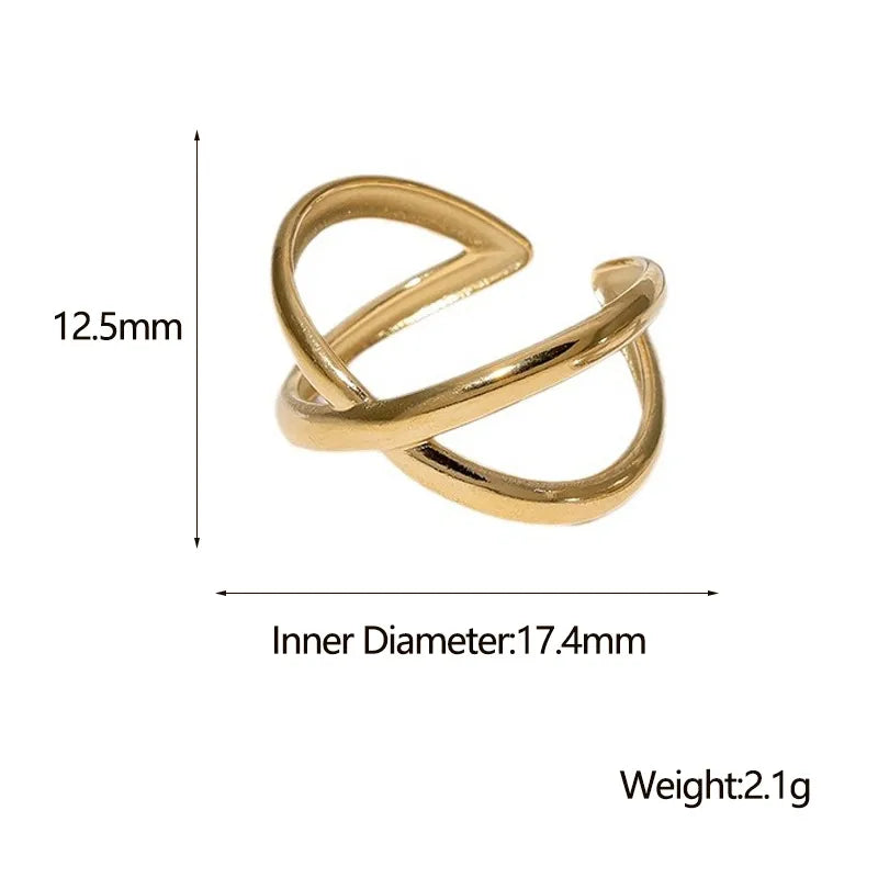Criss Cross Shape Ring