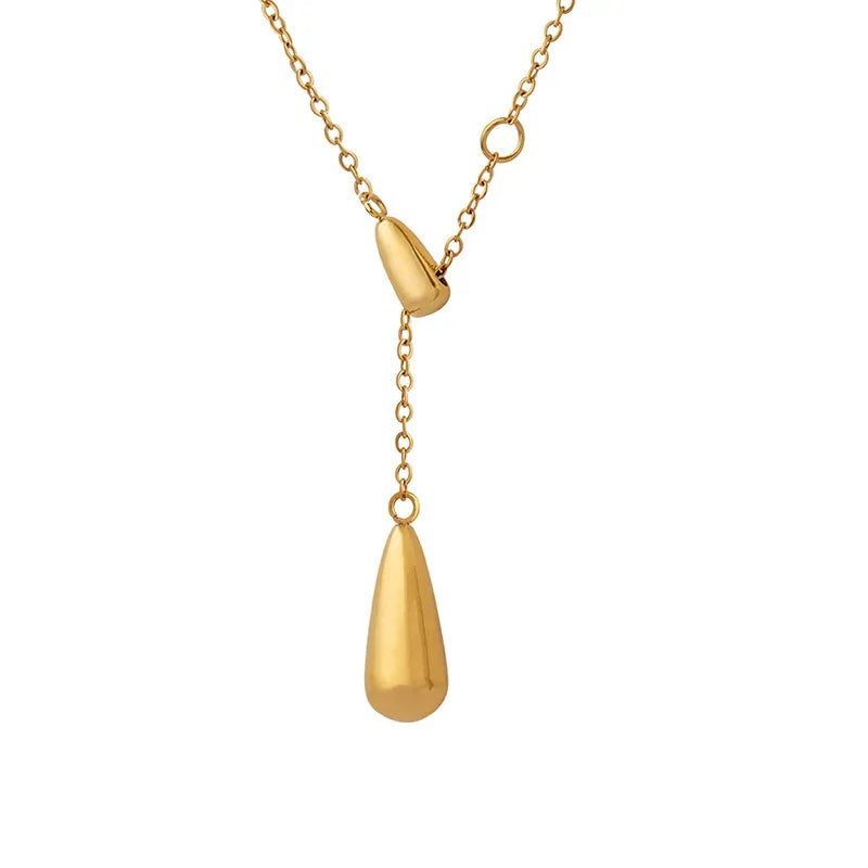 Teardrop Lariat Y Necklace
