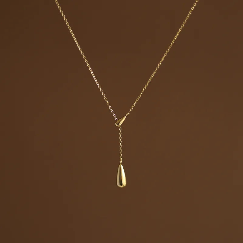 Teardrop Lariat Y Necklace