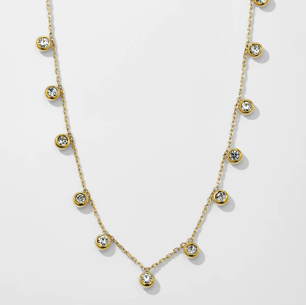 CZ Station Necklace