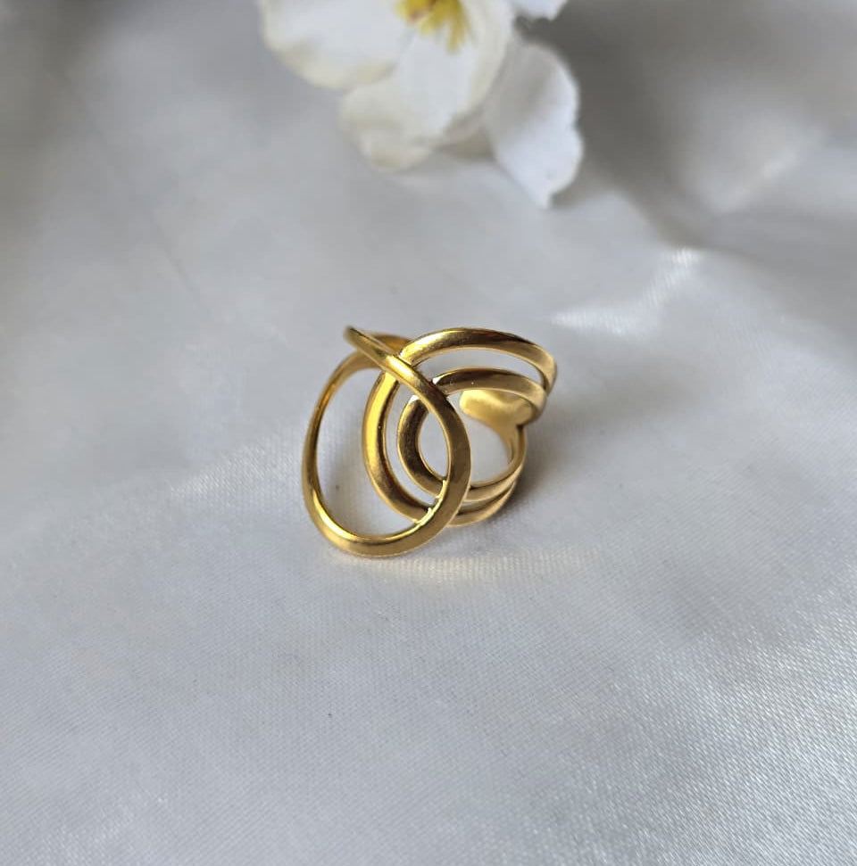 Triple Circle Statement Ring