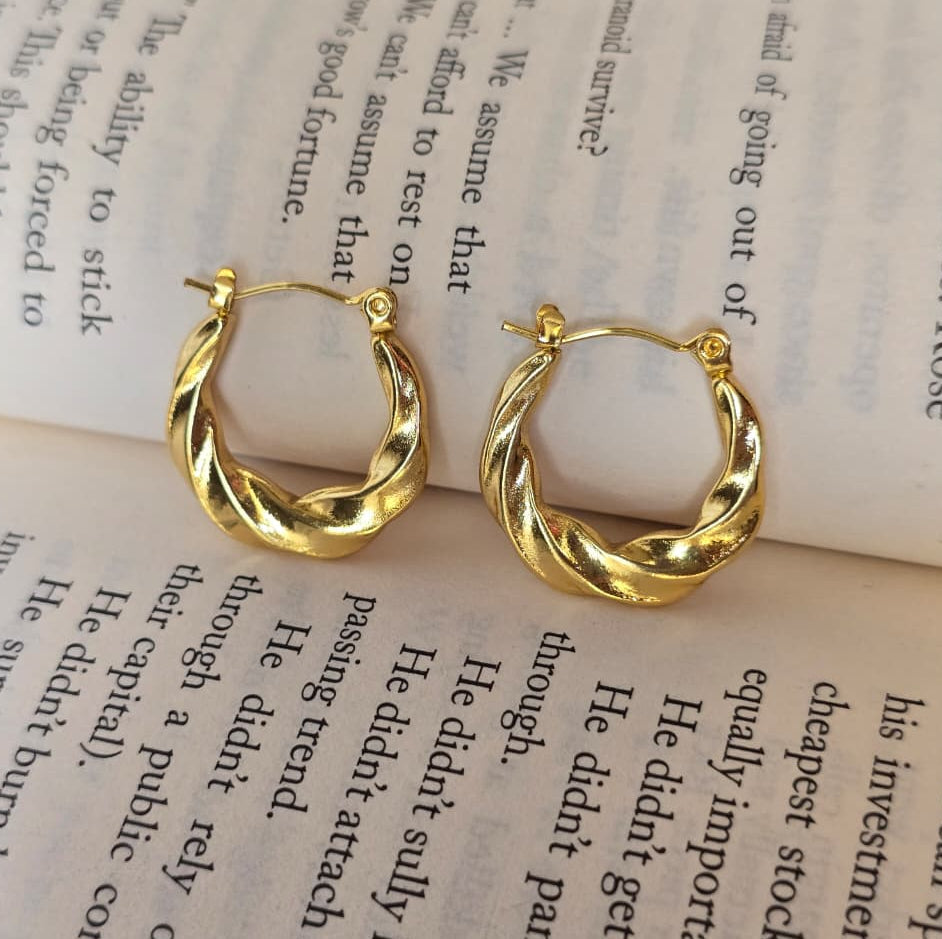Twisted Hoop Earrings