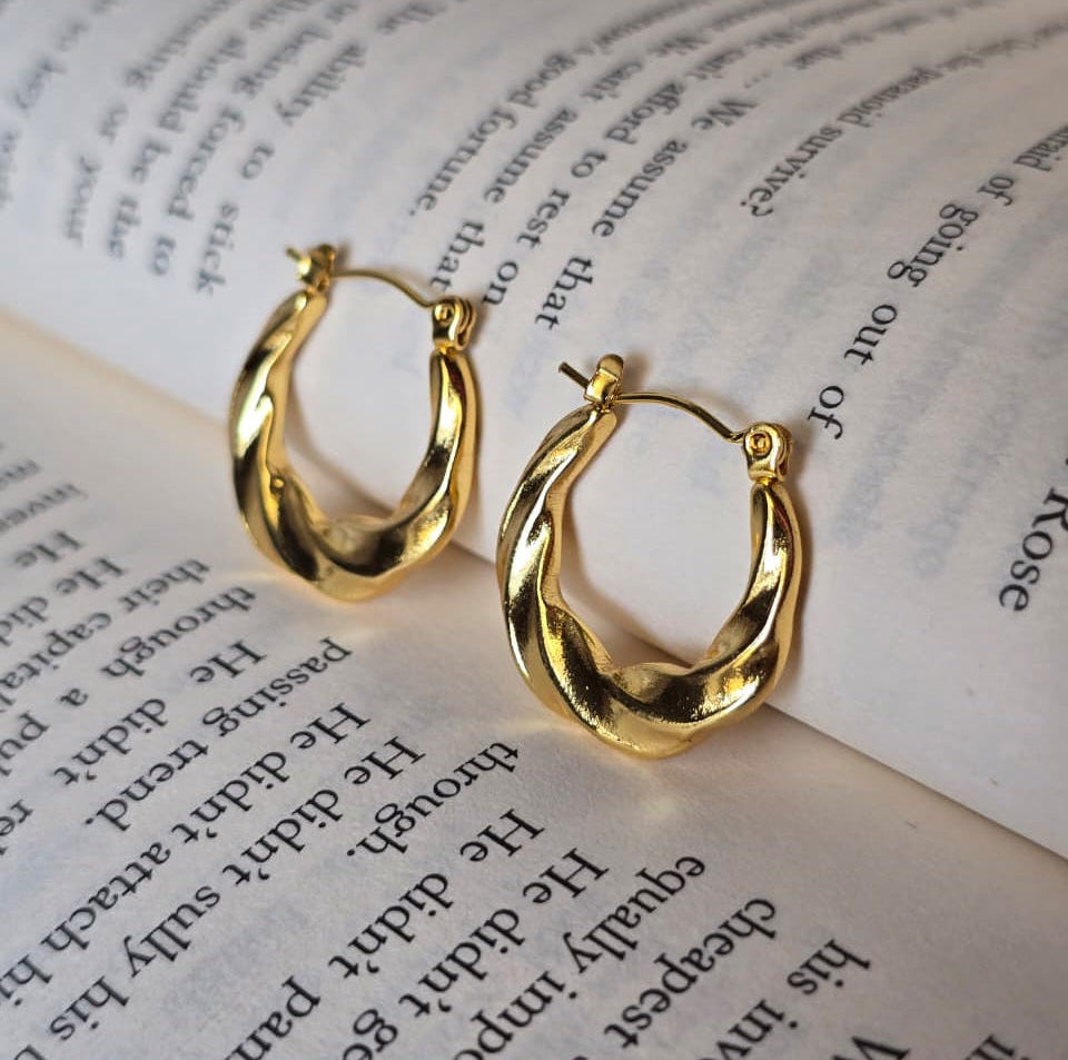 Twisted Hoop Earrings