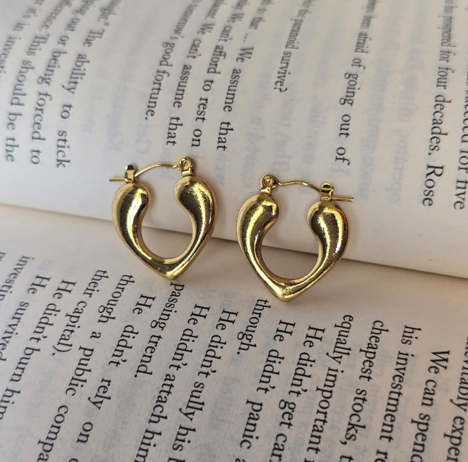 Heart Hoop Earrings